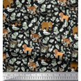 thumbnail image 3 of Soimoi Poly Georgette Fabric Kangaroo,Elephant & Lion Animal Print Fabric by The Yard 52 Inch Wide, 3 of 3