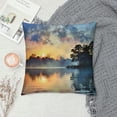 thumbnail image 2 of Creowell Sunset Pillow Covers for Couch Sofa Indoor Outdoor Square Autumn Soft and Durable 1PC 22x22in, 2 of 5
