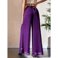 thumbnail image 4 of Women'S Chiffon Dress Beach Wide Leg Palazzo Pants Trouser XL, 4 of 7