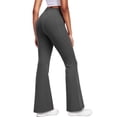 thumbnail image 3 of NELEUS ButterSoftFlex Womens Flare Leggings Athletic Yoga Workout Pants Bootcut High Waist with Side Pockets,Gray,US Size S, 3 of 10