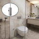 thumbnail image 5 of Cepillo de baño minimalista de acero inoxidable de pared con soporte para limpieza profunda plateado cepillado, 5 of 8