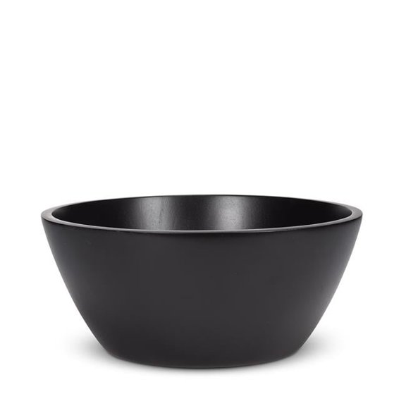 Abbott Collection AB-75-SIAM-22 13.75 in. Rubberwood Deep Bowl, Black - Large