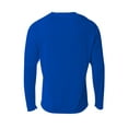 thumbnail image 2 of A4 N3396 Mens SureColor Long Sleeve Cationic Tee - Royal - XL, 2 of 2