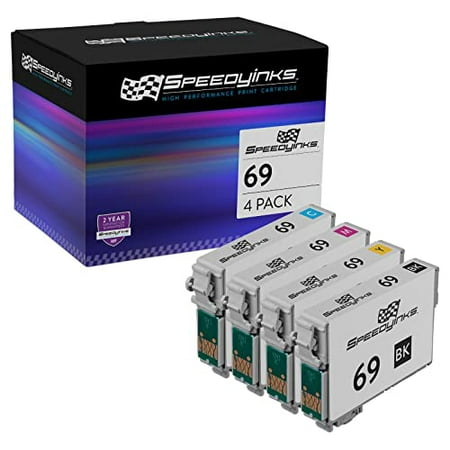 Speedy Inks Remanufactured Ink Cartridge Replacement for Epson 69 (1 Black  1 Cyan  1 Magenta  1 Yellow  4-Pack) Speedy Inks Remanufactured Ink Cartridge Replacement for Epson 69 (1 Black  1 Cyan  1 Magenta  1 Yellow  4-Pack)