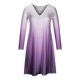 thumbnail image 4 of Moda mujer sexy sólido hombro frío manga larga con cuello en v vestido regular Fridja yut4296, 4 of 5