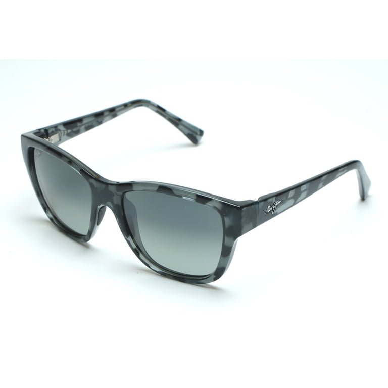 Maui Jim Hanapaa Cat Eye Polarized Sunglasses Maui Jim Hanapaa Polarized Sunglasses 538-03J Blue Black  main image 2