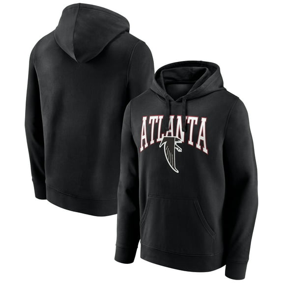 Men's Black Atlanta Falcons Gridiron Classics Campus Standard Pullover Hoodie
