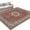 Red and Blue, variant on Round Area Rugs Collection 3 Ft, Red Blue Vintage Non-Slip Residential Carpet, Southwestern Ethnic Abstract Art Indoor Crawling Mats Doormat Runner Rugs Play Mat for Bedroom
