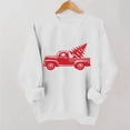 thumbnail image 4 of Christmas Graphic Sweatshirts for Women Xmas Car Printed Pullover Long Sleeve Crewneck Tshirts Xmas Holiday Party Winter No Hood Sweaters, 4 of 5