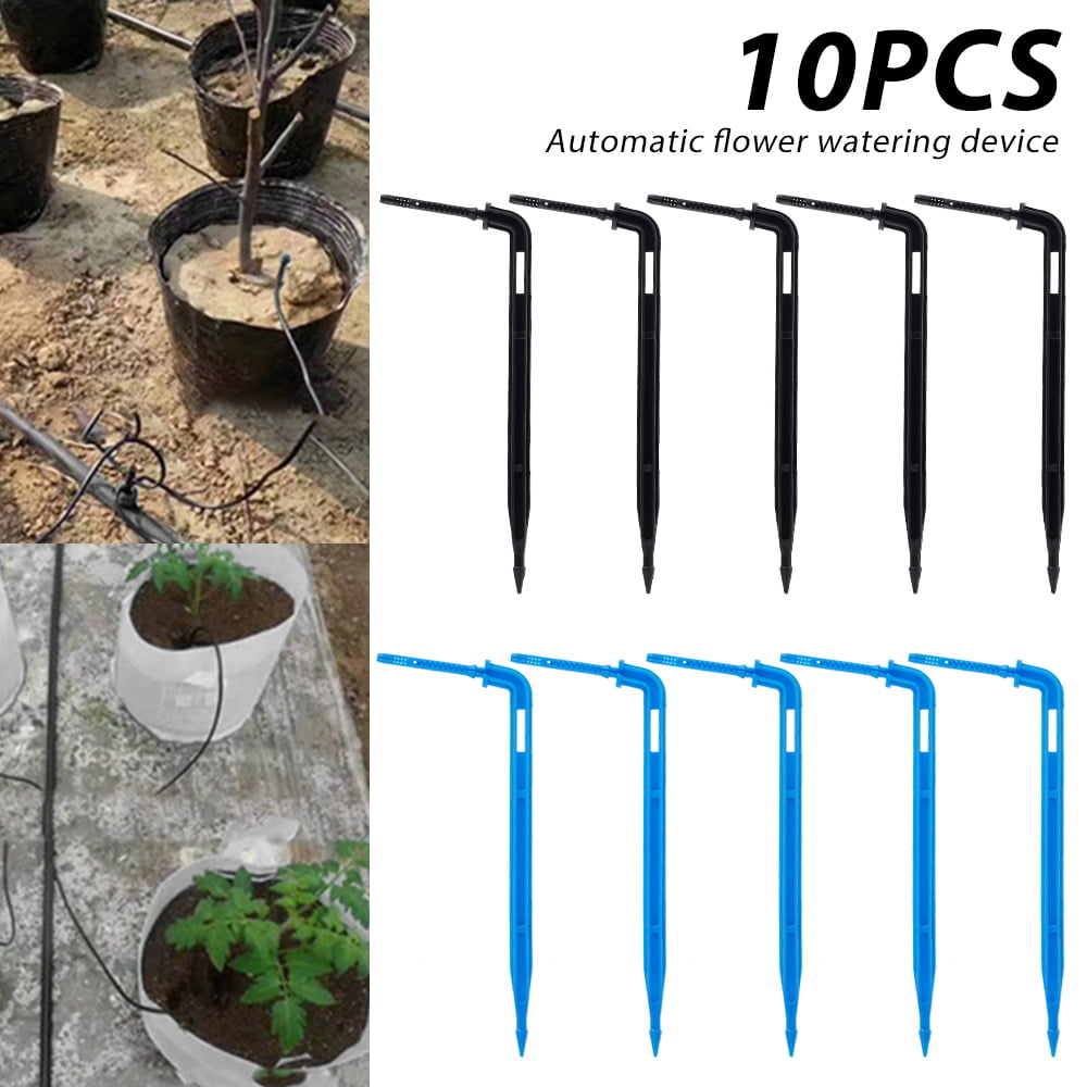 5/10pcs Adjustable Water Flow Irrigation Drippers Stake Emitter Drip Sprinklers 