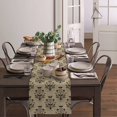 thumbnail image 4 of Halloween Table Runner, Halloween Decorations Ghost with Orange Backgound Fall Home Decor for Kitchen, Home, Dining Table, 13x120In, 4 of 8
