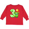 thumbnail image 3 of Inktastic 3rd Birthday Monster Boys or Girls Long Sleeve Toddler T-Shirt, 3 of 5