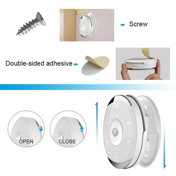 Bewildely RecabLeght 4000K, luz inalámbrica para armario, luz Led 3D para dormitorio, Sensor de movimiento, armario, cocina, lámpara de noche para Iluminación y accesorios Bewildely HA003394-00B