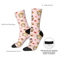 thumbnail image 4 of Hirioo Halloween Gnomes Pattern Adult Middle Tube Socks Breathable Sock Non-Pilling,Contrasting Color Design, 4 of 6