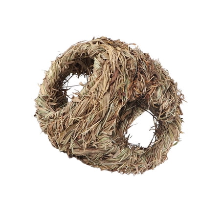 HOOWIFFY 1PC Hand Woven Bird Nest Grass Material Bird Toy for Outdoor Spaces