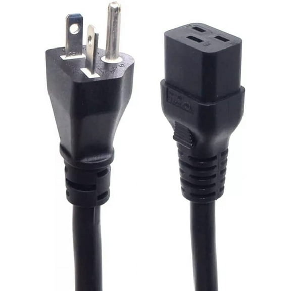 Toptekits NEMA 6-20P to IEC C19 3X12AWG SJT (20A 250V) 10ft/3m, Power Extension Cord for PDU UPS, UL Certification (6-20P to C19,10ft)