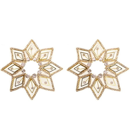 AUMIY Sexy Nipple Stickers Women Lingerie Metal Rhinestone Breast Bra Nipple Cover Self Adhesive Rhombus Bra Accessories Nipple Covers
