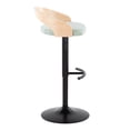 thumbnail image 3 of Grotto Adjustable Bar Stool, Black Bar Stools, Bar Chairs, Swivel Bar Stools, Bar Stools Set of 2, 3 of 10