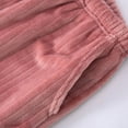 thumbnail image 5 of SWSMCLT Women's Fuzzy Fleece Pajama Pants Soft Ribbed Closed Bottom Pockets Casual Loungewear Knit Plush Lounge Pants Comfy Winter Thick Warm Oversized Loose Fit Pink X-Small, 5 of 5