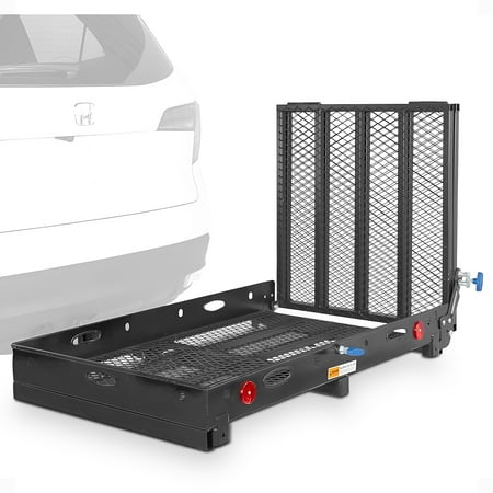 Silver Spring Folding Steel Scooter/Wheelchair Carrier, Ramp & Hitch Mount