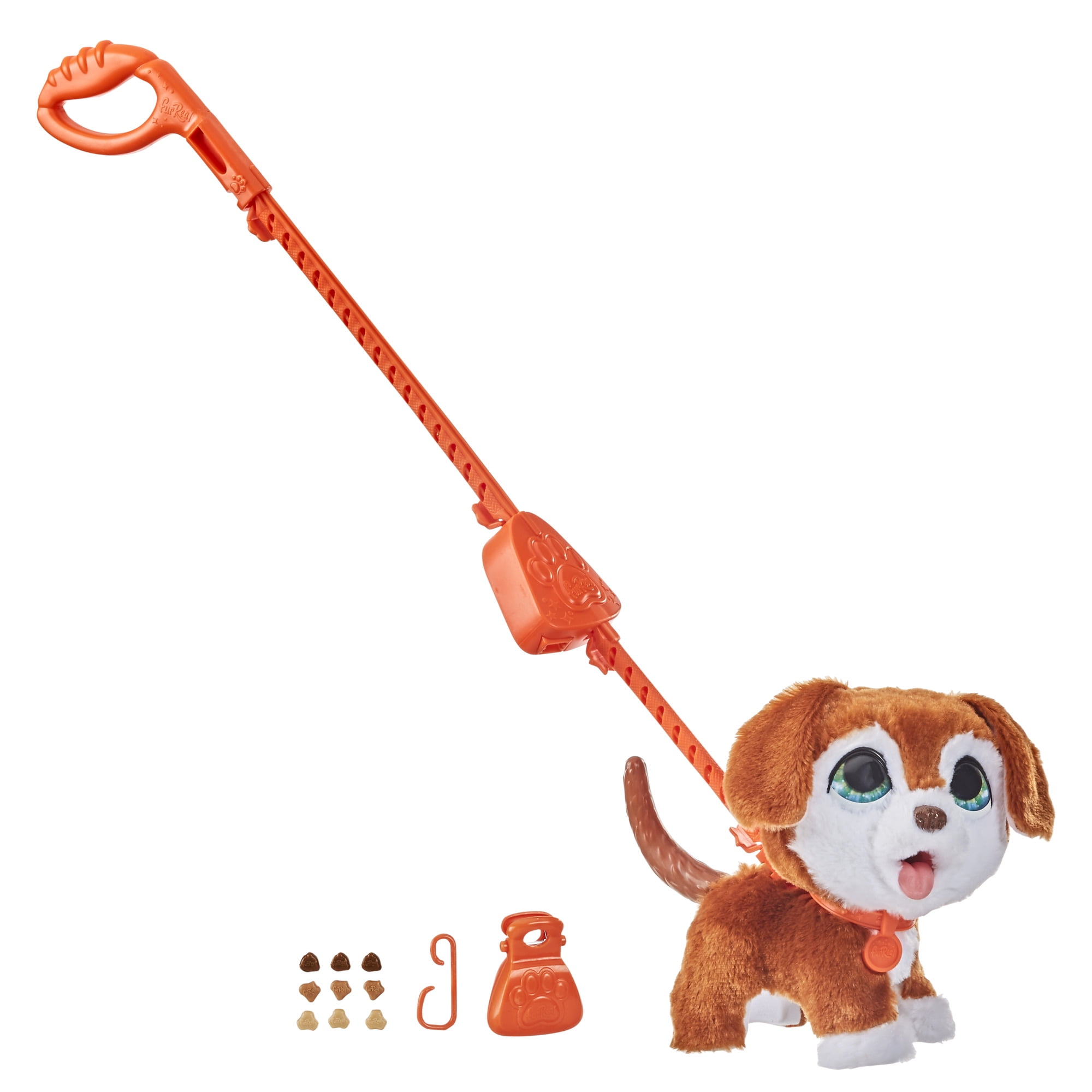 Collar & Poop Gag Gift *NEW* Kids FUR REAL Puppy POOPS A LOT Toy w/ Leash 