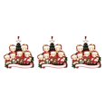 thumbnail image 1 of Monstrate Navidad 2020 familia de 2-6 cabeza adorno árbol de Navidad decoración colgante DIY grabable Type1 NO1, 1 of 6