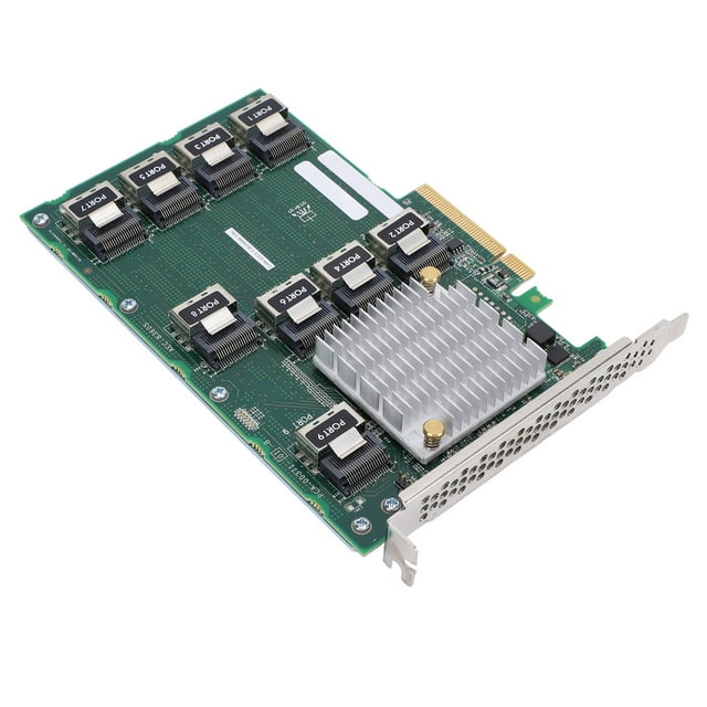 RAID Expander Card, 9 Ports SAS Expander Card Fast Data Transfer AEC 83605 Support 24 Hard Drives Expansion PCIE X 8 for Server DL380 388 G9 G10