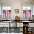 thumbnail image 2 of 2 Piece Set Halloween Ghostface Kitchen Curtains Small Short Cafe Window Curtains Horror Spooky Rod Pocket Bathroom Tier Window Treatment Drapes 27.5x24inch, 2 of 4