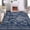 Dark Blue, variant on QinaQin 6×9 FT Washable Rug,Non Slip Non Shedding Vintage Hallway Runner Rug,Stain Resistant Low Pile Floral Distressed Carpet for Kitchen Entryway,Dark Blue