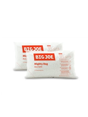 Big Joe Bean Bag Refill, 2 Pack of 100 L White Polystyrene Beans