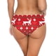 thumbnail image 2 of Gibobby Pantys para Mujer Ropa interior con estampado navideño para mujer, calzoncillos sexis, pantalones cortos animados, ropa interior con estampado Digital（Blanco， S), 2 of 4