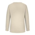 thumbnail image 4 of Chemises de Compression à Manches Longues pour Femmes à Col Rond Uni Plus Sweat-Shirt Oversize Pulls Coupe Ample à la Mode des Hauts Légers pour les Femmes de Grande Taille Gris M, 4 of 6
