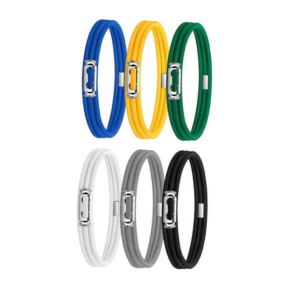 Bandas elásticas grandes para cubos de basura, correas versátiles para sujetar bolsas de basura, ideales para la oficina. 6 piezas