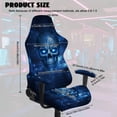 thumbnail image 2 of Whosucclay Skull Galaxy Print Gaming Chair Slipcovers, Stretchable Office Chair Cover 4 Pcs Computer Desk Chairs Covers with Armrest Covers, Rotating Armchair Protector Cover, 2 of 8