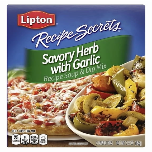 Lipton Recipe Secrets Savory Herb with Garlic Soup and Dip Mix, 2.4 Ounce -- 12 per case
