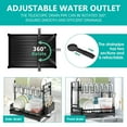 thumbnail image 4 of Stelive 2-Tier Dish Drying Rack Dish Drainer Cutlery Holder Dish Drainer Rack Multifunctional Storage Rack w/ Drainboard for Kitchen (Black), 4 of 12