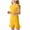Yellow, variant on Plebaso Girls Clothes Toddler Summer Outfits Ruffle Hem Tank Tops and Shorts 2 Piece Kids Clothing Set