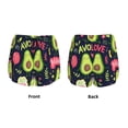 thumbnail image 3 of Balery Avocado Love Pantalones cortos deportivos para mujer con forro y dos bolsillos, elásticos, para entrenamiento, gimnasio, yoga-Large, 3 of 7