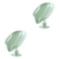 thumbnail image 3 of Advancent Jaboneras resistentes Soporte de esponja Cuarto de baño Ducha sin perforaciones Contenedor de ventosa Estante Bandeja de almacenamiento Verde 2piezas Advancent CBP020814, 3 of 6