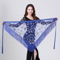 thumbnail image 6 of Fashion Belly Dance Hip Scarf, Women Belly Dance Hip Skirt Tassel Wrap, 6 of 8