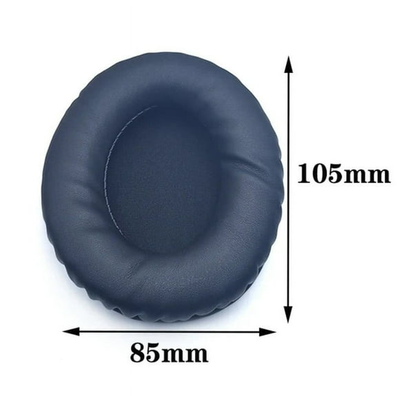 Enhance Comfort and Durability with Oval Headphone Pad- Premium Sponge Leather 85*105