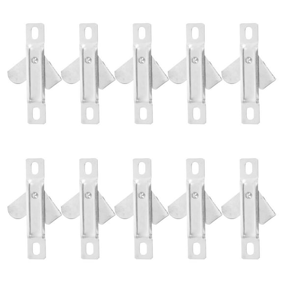 Universal Ceiling Light Clips for Secure Mounting Silver Metal 10pcs Fits LED Lights
