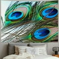 thumbnail image 2 of Creowell  Peacock Feather Tapestry, Indian Hippie Tapestries Bohemian Mandala Wall Hangings for Bedroom Living Room Dorm  40x30inch, 2 of 6