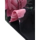 thumbnail image 5 of Vestido de maternidad de malla con fruncidos en los lados para mujeres, inspirado en el Día de la Madre, tirantes finos, vestido de embarazo para invitadas de boda, negro y rosa, talla L, 5 of 6