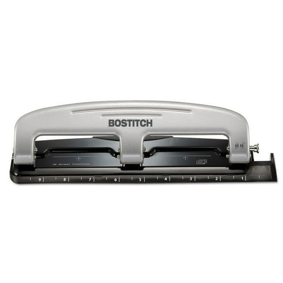 Bostitch Three-Hole Punch  Silver/Black (2101)