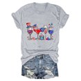 thumbnail image 4 of Blusas de Manga Corta para las Mujeres Divertido Impreso Cuello Redondo Tee, Vintage Humor Gráfico Blusas de Primavera para las Mujeres, 4 of 4