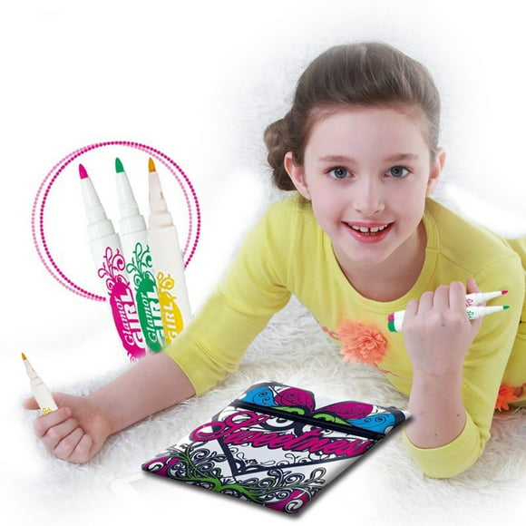 YEYDS DIY Graffiti Handbag Toy for Boys and Girls, Colorful Creative Toys with Three Markers, Fun Hands-On Activity to Cultivate Artistic Skills and Creativity Clearance Sales Today Deals Prime