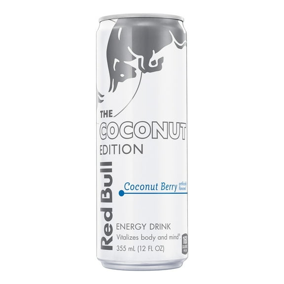 Red Bull Coconut Edition Energy Drink, Coconut Berry, 114mg Caffeine, 12 fl oz Can-Pack Of 2