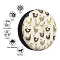 thumbnail image 4 of Sikiie Funny Chicken PVC Leather Spare Tire Wheel Cover Spare Tire Cover, for Car Truck SUV Camper Trailer Universal Fit(14-17in)-17 inch, 4 of 6