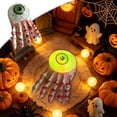 thumbnail image 5 of Tryvkinvive Halloween Eyeball Skeleton Hand Light,Glowing Horror Hand Figurine for Halloween Decorations,Scary Tabletop Ornament for Indoor Party Haunted House Decor, 5 of 10